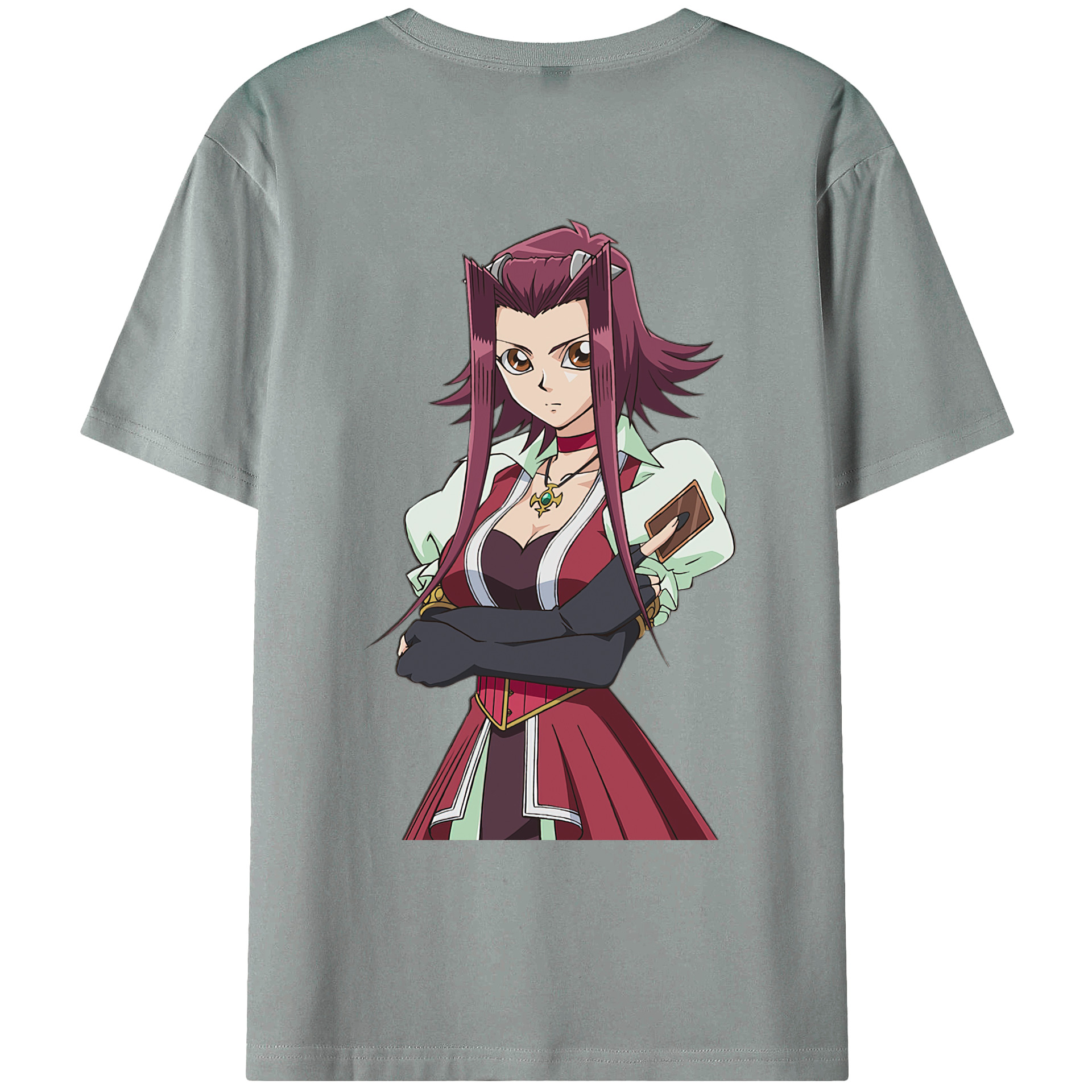 （画像用） 遊☆戯☆王 Yu-Gi-Oh! 綿100％ メンズ半袖Tシャツ（バックプリント） 通気性
